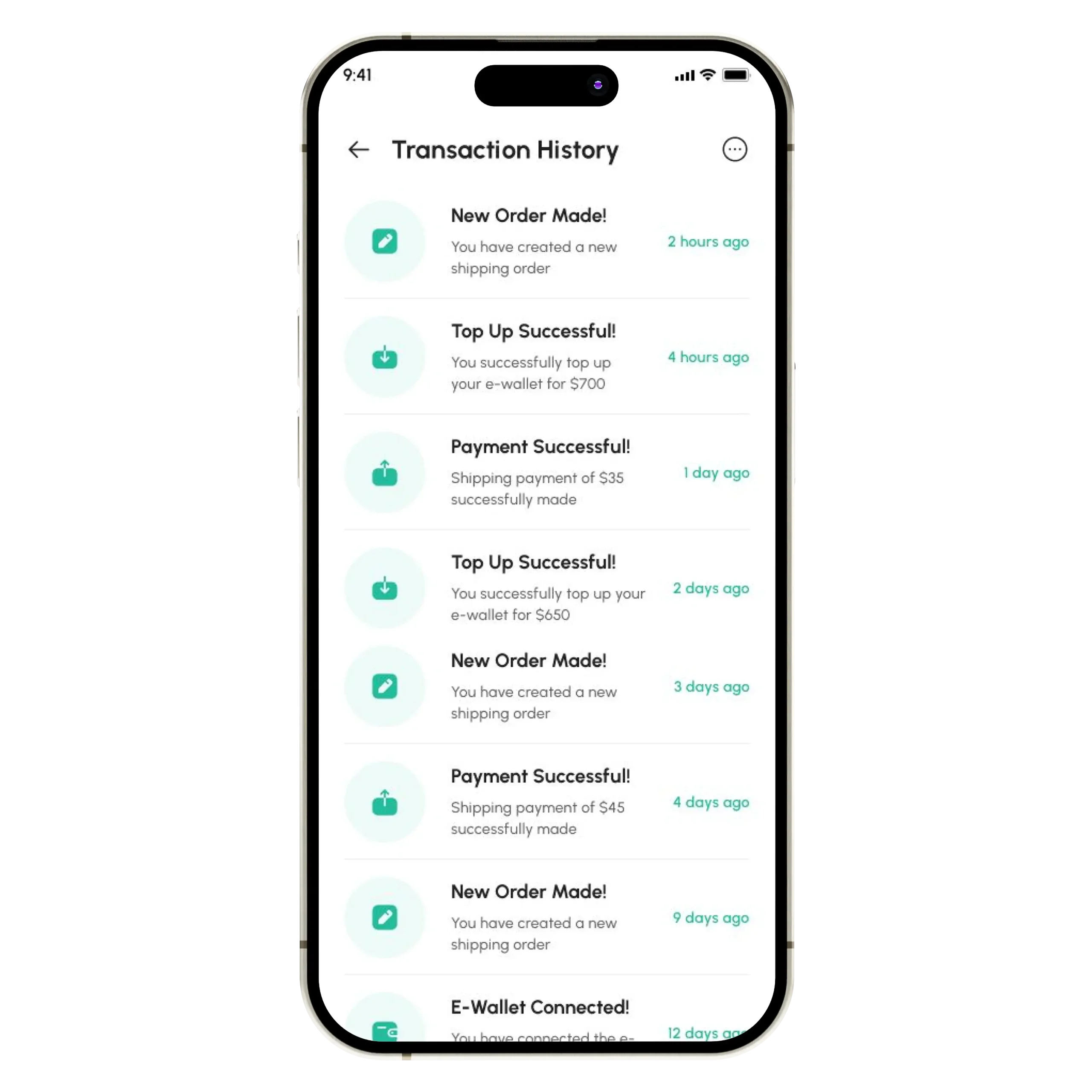 transaction history