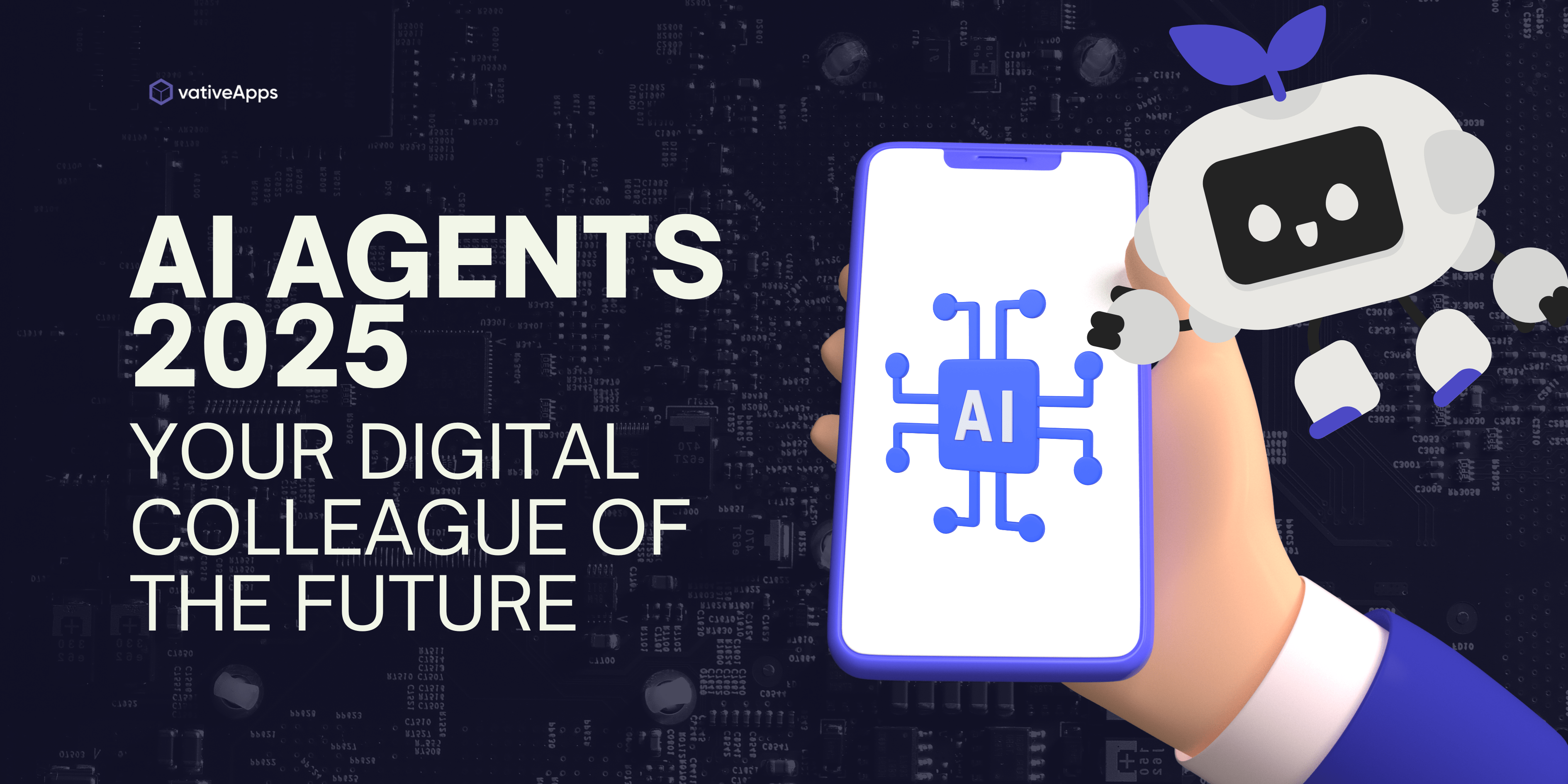 Dark Blue and White Futuristic AI Technology Banner-min