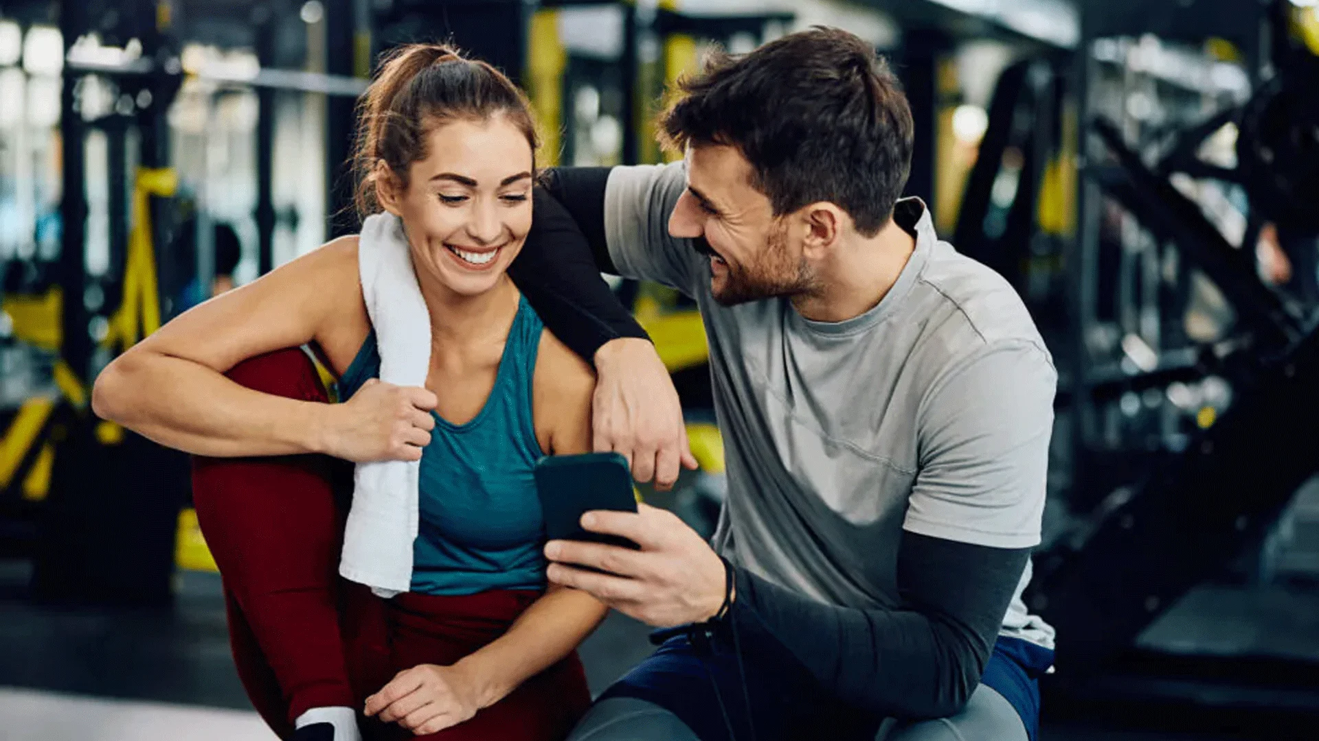 Fitness and wellness TikTok clone illustration showing workout video creator