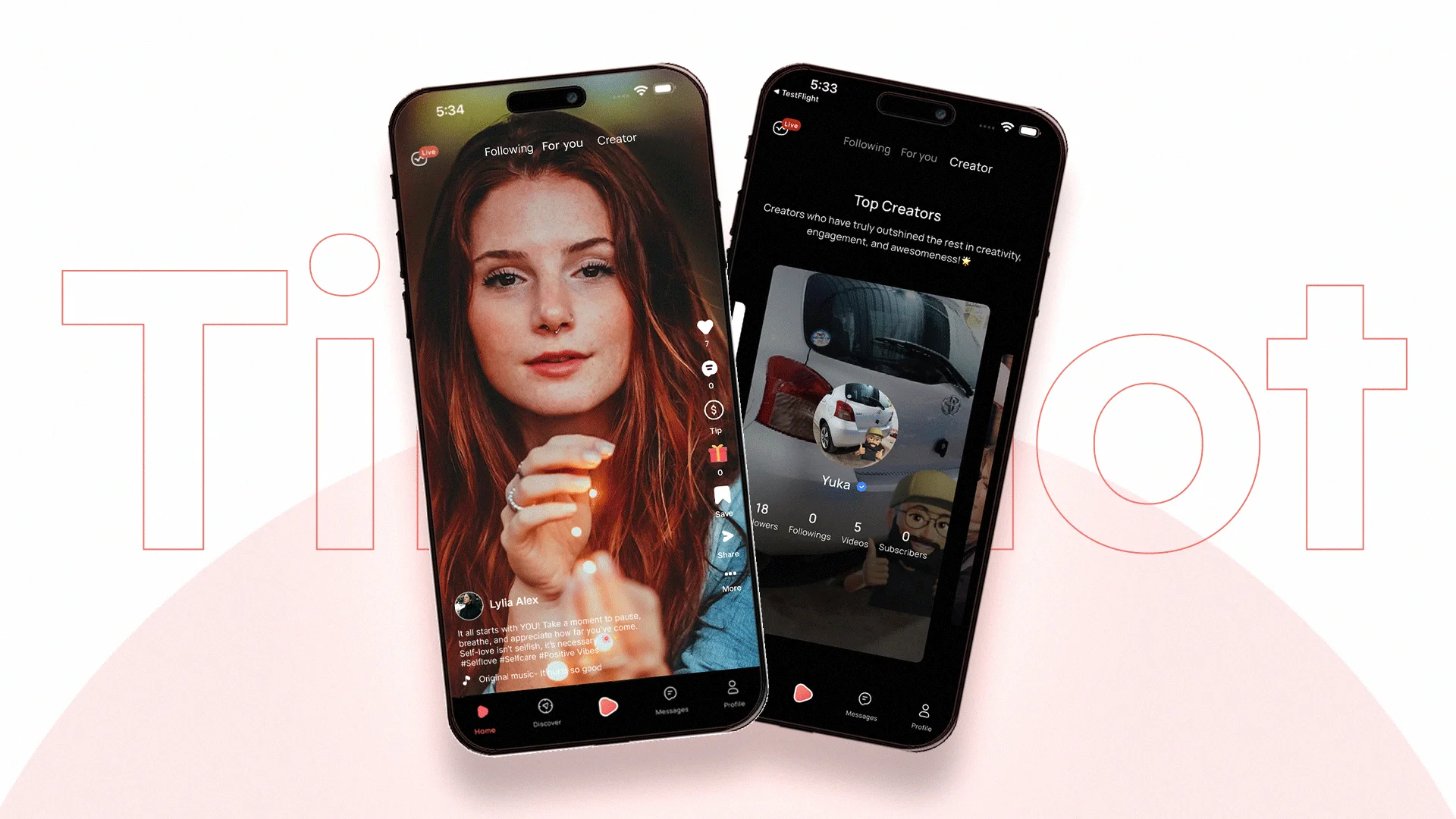 Thumbnail for the TikTok clone product demo video