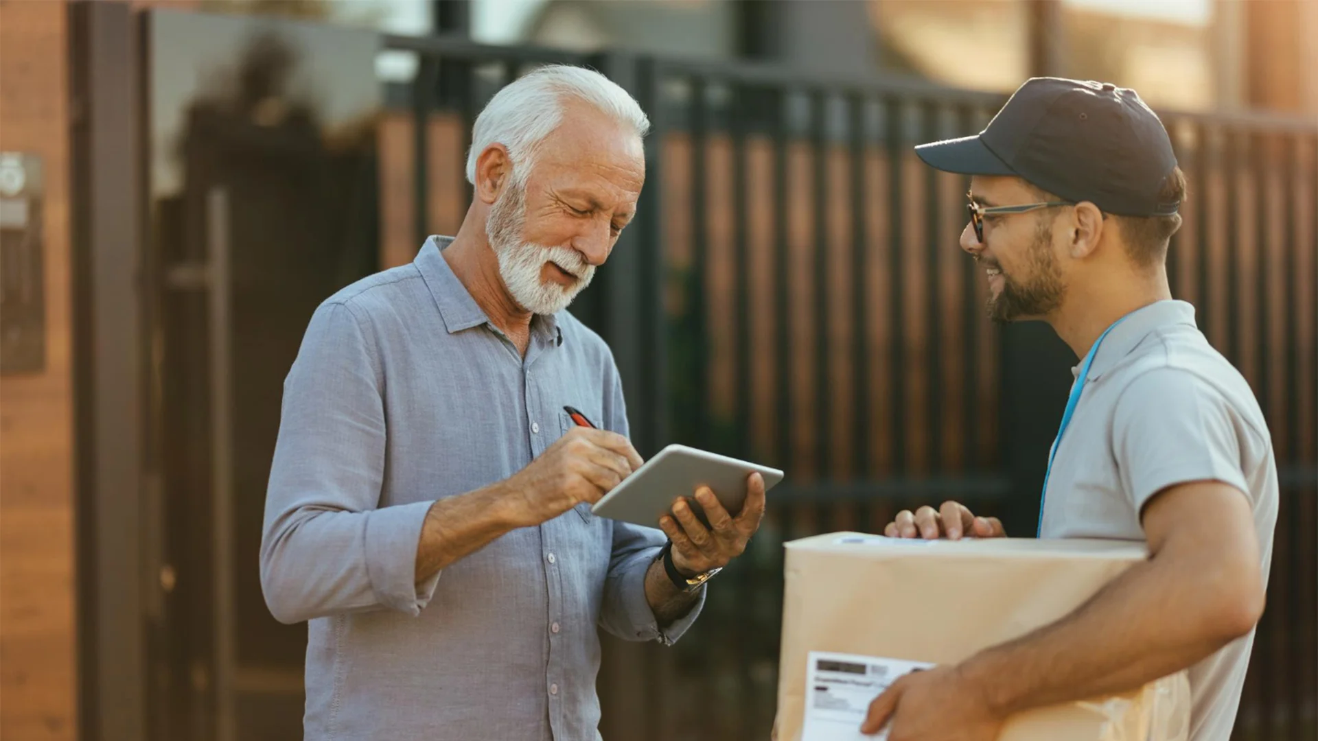 Alcohol and age-gated delivery app illustration