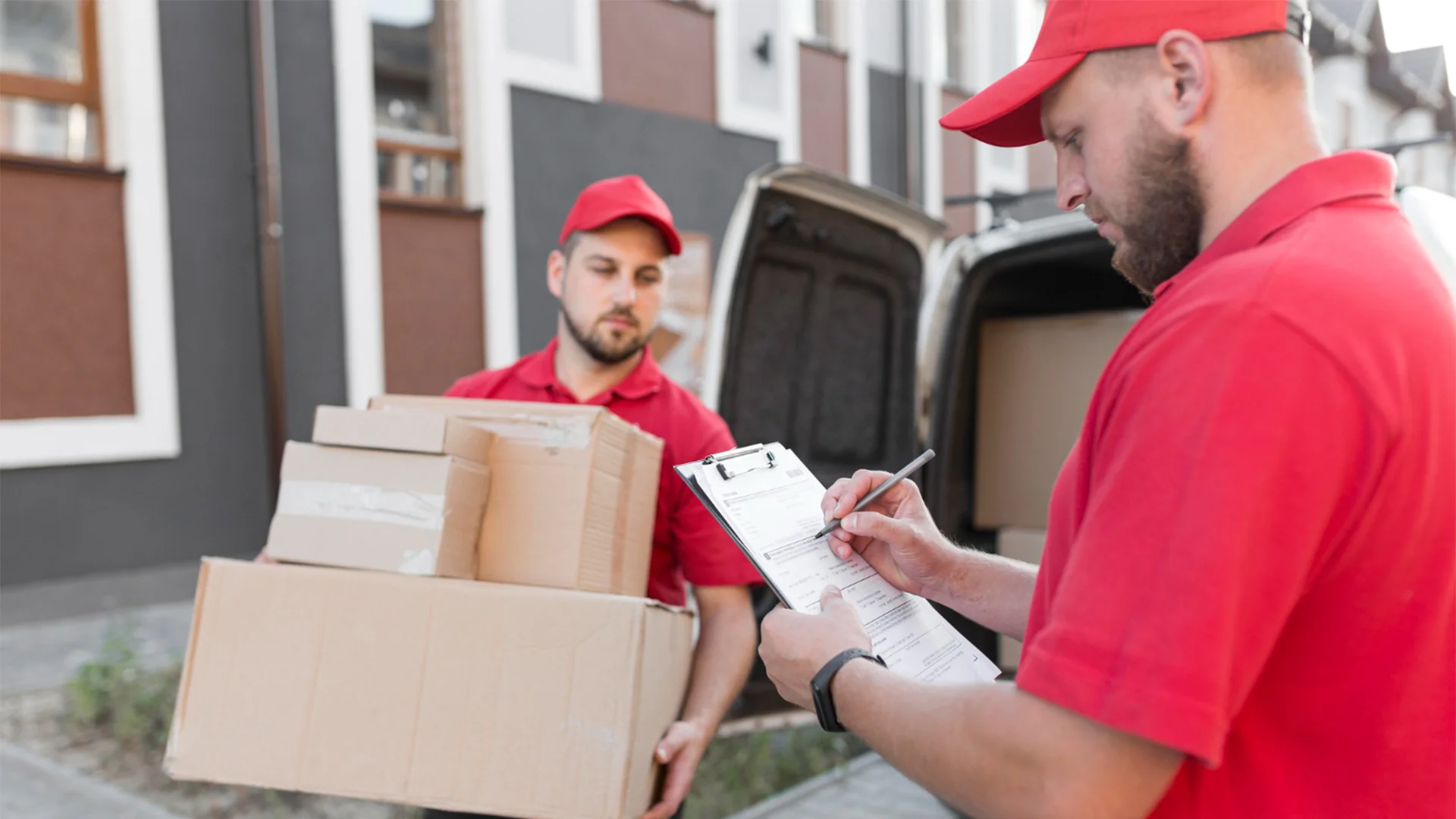 Courier and parcel delivery app with real-time tracking, proof of delivery, and flexible pickup logic