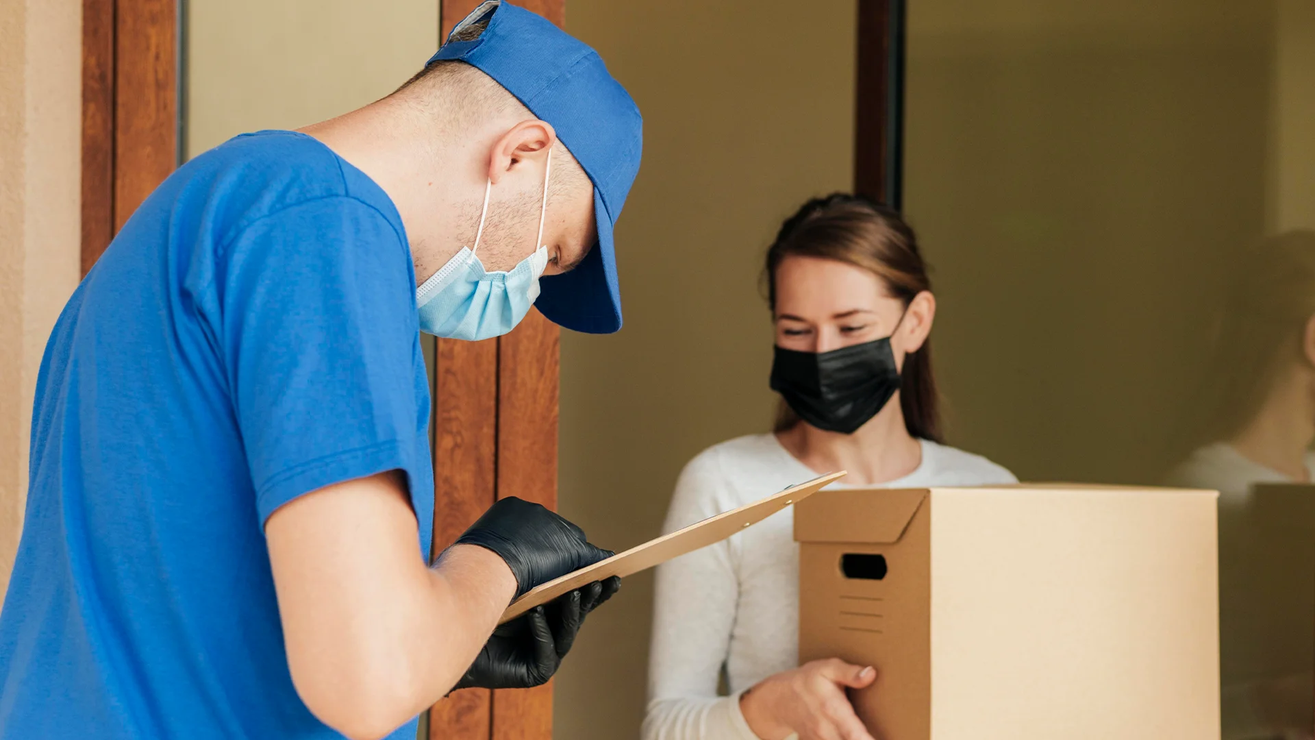 Pharmacy and health product delivery app with prescription verification and secure delivery confirmation