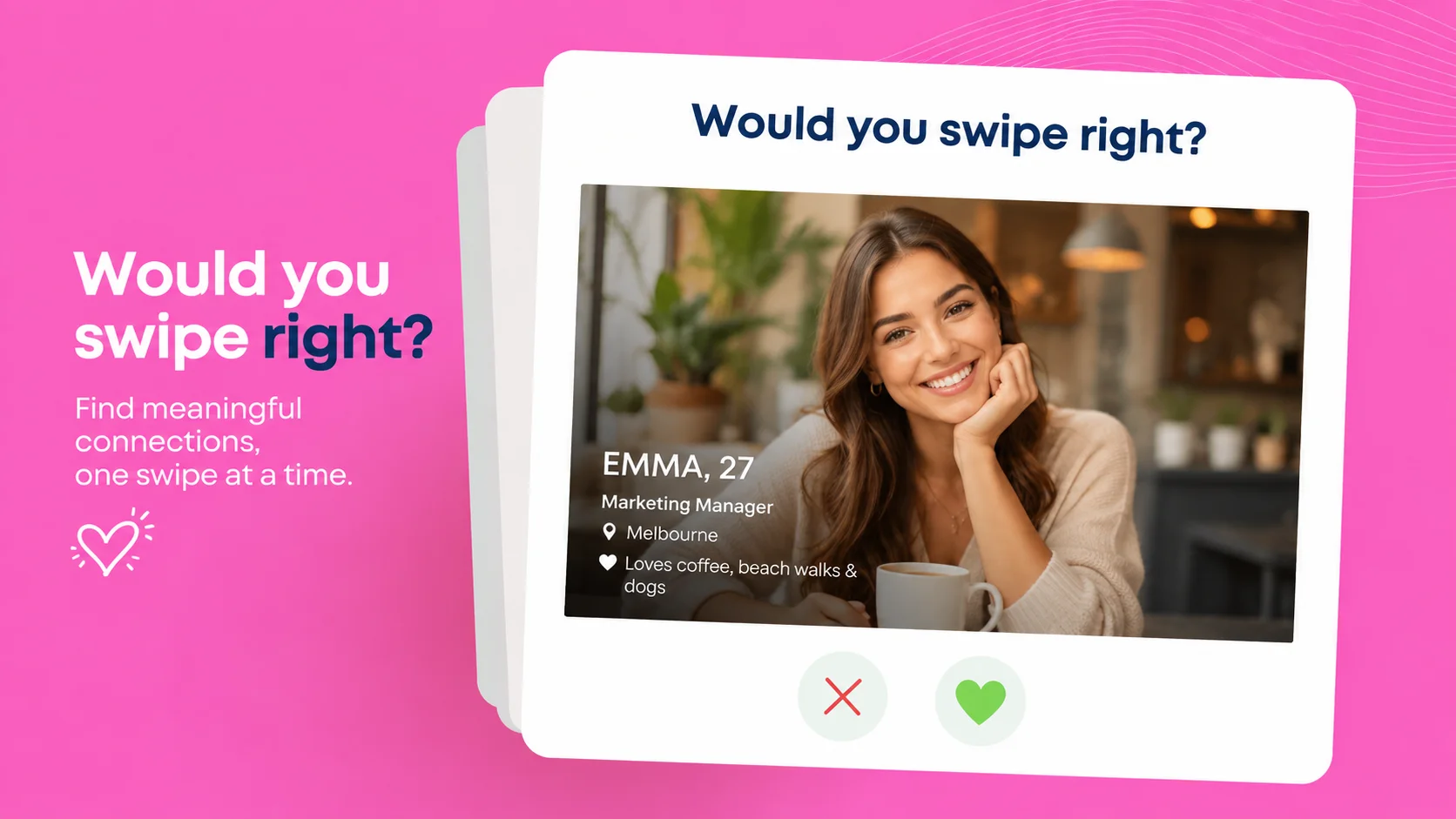 Swipe-based dating app