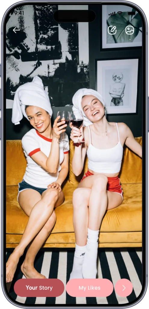 Story composer for publishing a new photo story