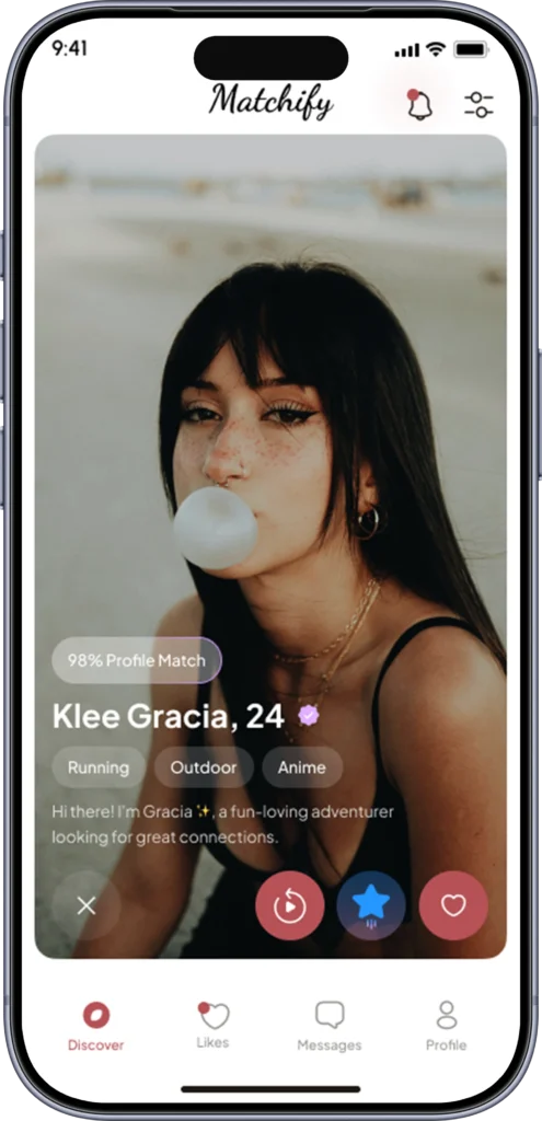 Explore screen browsing nearby profiles in a discovery grid